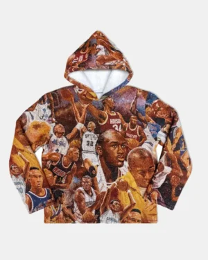 “90s LEGENDS” Tapestry Woven Hoodie
