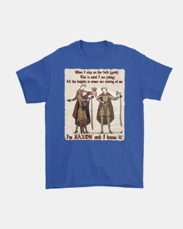 Bayeux Tapestry Blue T-shirt