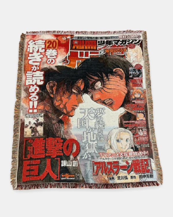 HUMANITY VS TITAN TAPESTRY BLANKET