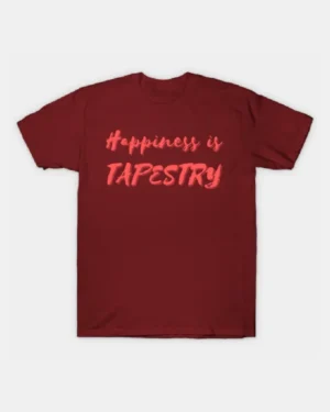 Happiness is Tapestry Red T-Shirt