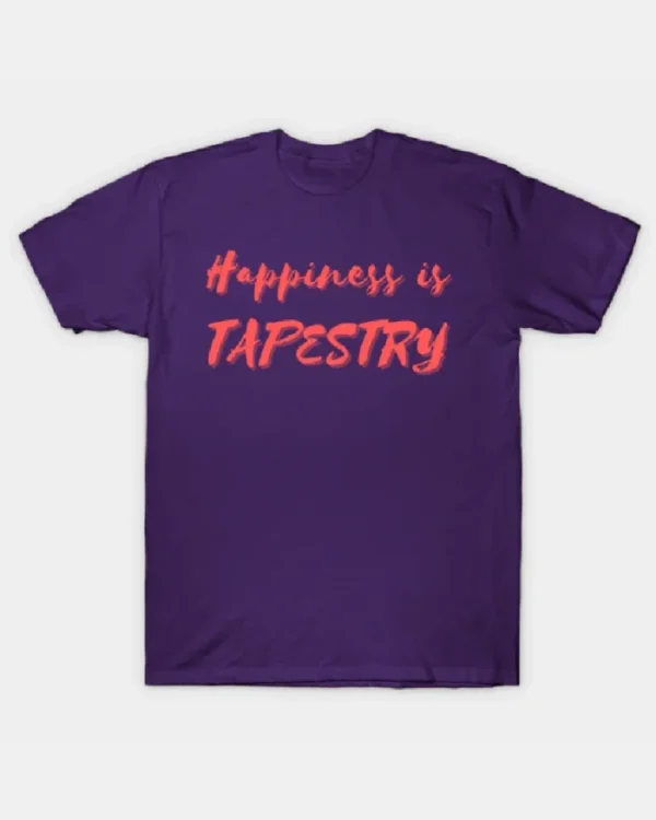 Happiness is Tapestry Purple T-Shirt