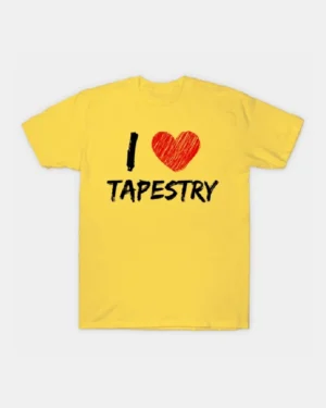 I Love Tapestry Yellow T-Shirt