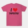 I Love Tapestry Pink T-Shirt