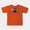 Tardis Bayeux Tapestry Doctor Who Kids orange T-Shirt